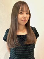 ミロア 薬院(miroa)&nbsp;ミルクティーベージュ 20代30代 レイヤーカット ロング 髪質改善