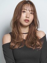 サンバレー(SUNVALLEY)&nbsp;チョコレートカラー　薄めバング　レイヤーカット　かきあげ