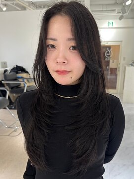 ヘアーサロングランデ(HAIR SALON GRANDE) ハイライトカラーミルクティーベージュレイヤーカット