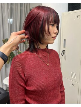 ジーナ オモテサンドウ(XENA) 大人気ワインレッドと黒のデザインカラー