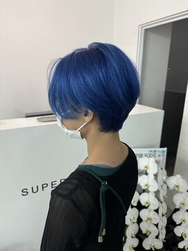 スーパーシーン(SUPER SCENE) 宜野湾#ブリーチカラー#レイヤーカット#インナーカラー#レイヤー