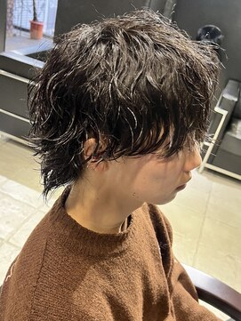 アウル 心斎橋(owl) マッシュウルフ/波巻きスパイラルパーマ/スパイラルパーマ