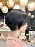 ★乾かすだけでまとまるショートボブ！黒髪でもかわいい！