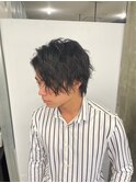 波巻きツイストスパイラルパーマ/フェザーパーマ/眉毛/メンズ 