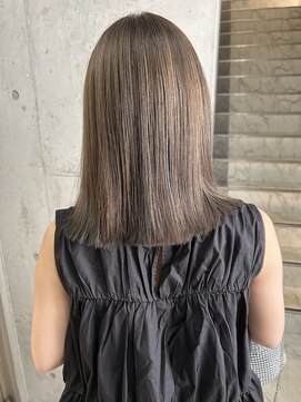 ルノン(LUNON) アプリコットオレンジくびれヘアハイライトカラー熊本