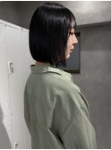 偽黒染め/ボブ/髪質改善トリートメント