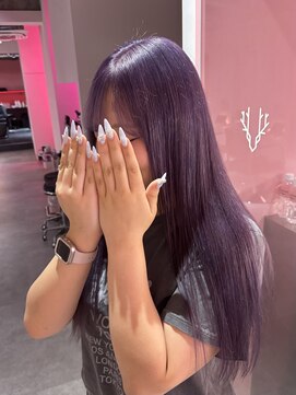 ダズリングディア(Dazzling Deer) パープル／ロング／暗めカラー