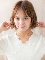 モッズヘア 越谷(mod's hair)&nbsp;ミルクティーアッシュゆるふわ大人ボブパーマA0越谷20代30代40代