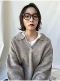 外はねボブ/外はね/顔まわりレイヤー/ボブパーマ
