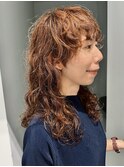 【阿形】マッシュウルフマッシュレイヤーロングウルフパーマ