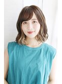 《30代～大人透明感》白髪ぼかしハイライト＋艶カラー[銀座]