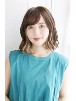 ラピス 銀座 blue店(Lapis)&nbsp;《30代～大人透明感》白髪ぼかしハイライト＋艶カラー[銀座]