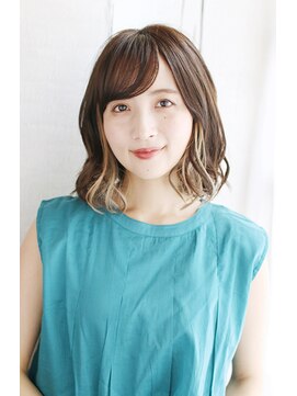 ラピス 銀座 blue店(Lapis) 《30代～大人透明感》白髪ぼかしハイライト＋艶カラー[銀座]