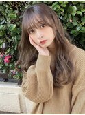 セミロングニュアンスカール