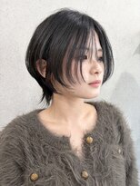 ミクマル(micmal) くびれボブミニウルフ透明感シルバーアッシュグレージュカラー