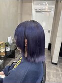 くびれヘア/暗めカラー/アプリコットオレンジ/縮毛矯正