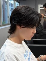 エルマーク 松山(L-MARK) ニュアンスパーマ/センターパート/マッシュ/カルマパーマ/メンズ