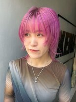 ジーナ 赤羽(XENA) 顔型別ヘアスタイル特集/ワンホンレイヤー/クリアピンク/赤羽