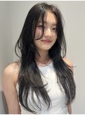 天神大名レイヤーカット大人レイヤーくびれヘアロング今泉