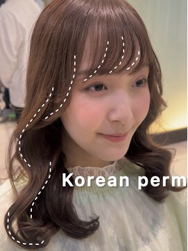 アピッシュ アオヤマ(apish AOYAMA) 韓国風パーマコテ巻き風パーマロングパーマデジタルパーマ韓国風