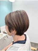 大人可愛い小顔ひし形ショートショートボブ髪質改善20代30代40代