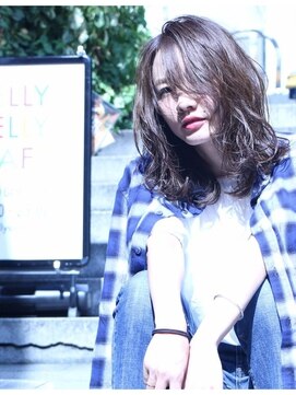 ヘアサロンエム 川越(HAIR SALON M) パールアッシュ＼ウェイビーセミディ