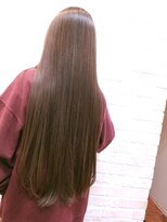 ヘアケアアンドヘアデザイン リベール(L:belle)&nbsp;サクラマチ/浜田担当/ピンクベージュ/ロング/ツヤツヤストレート