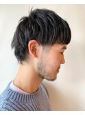 メンズショート 刈り上げマッシュウルフ