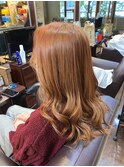 《ブリーチ必須》AVEDAカラーでピンクオレンジュ♪【CHARA池袋】