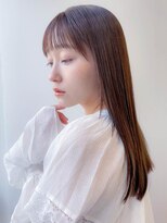 フレイムス ヘアアンドリラックス 大宮東口店(Frames)&nbsp;シースルーバングストレート【フレイムス大宮】