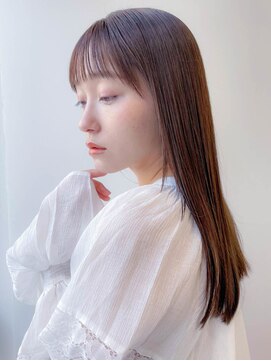 フレイムス ヘアアンドリラックス 大宮東口店(Frames) シースルーバングストレート【フレイムス大宮】