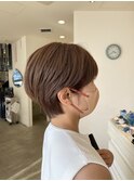 30代40代オススメスタイル小顔マニッシュショートボブ
