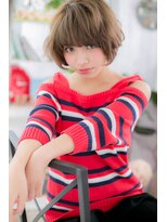 モフモフ感がCute☆くせ毛風大人ガーリーマニッシュボブa1