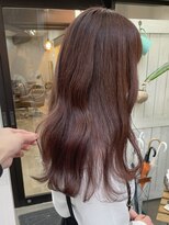 スラッシュ(SLASH)&nbsp;髪質改善/ピンクブラウン/透明感カラー/ナチュラル/艶髪