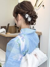 浴衣着付け×ヘアセット