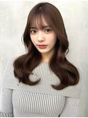 20代30代40代◎前髪パーマグレーベージュレイヤーロング黒髪