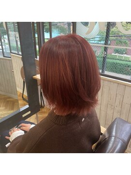 ビー オン ディー ヘア 池袋(BonD hair) ほんのりレッド【池袋/髪質改善/ハイライト】