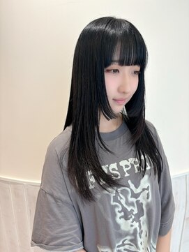 ネオリーブカップ 町田店(Neolive capu) 黒髪レイヤー　メルティカラー　似合わせカット