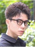 仙台スパイキーショートビジネスショート刈り上げフェード30代