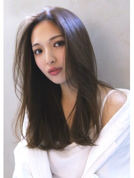 ロゼ 鳳(ROSE) 【ROSE】顔まわりレイヤー＿カーキベージュ＿センターパート