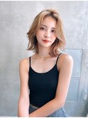 【ROJITHA原宿表参道】ふんわりボブ×ミルクティベージュ