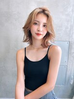 【ROJITHA原宿表参道】ふんわりボブ×ミルクティベージュ