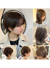 《 stylist：勝元未夢》透明感のある髪質改善カラーx似合わせ小顔力ットの支持率◎