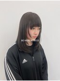 【韓国ヘア/レイヤーカット/オリーブグレージュ】