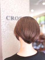 クロス(CROSS) 絶壁解消/ひし形/大人可愛い/40代50代60代/ミセスヘア