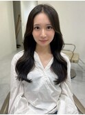 韓国ヘア/顔まわり/韓国レイヤー/前髪カット/小顔/韓国風