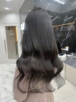 ラピス 渋谷本店(Lapis) グレーブラック/ブリーチなし/ブルーブラック/髪質改善/韓国風