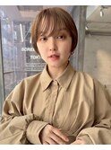 クラゲヘアー/小顔に見せるヘア/ココアベージュ/銀座