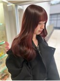 インナーカシスレッド/表面も赤みブラウンで艶感UP
