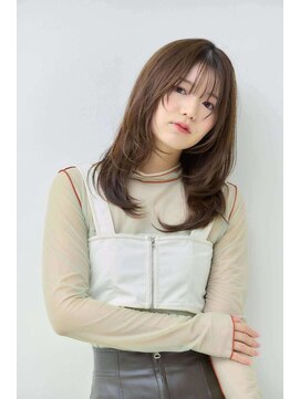 ミューク ハッピーヘアライフ 寺田町北口店(ｍieuxque happyhairlife) ショートボブくびれヘアアプリコットオレンジタッセルボブ